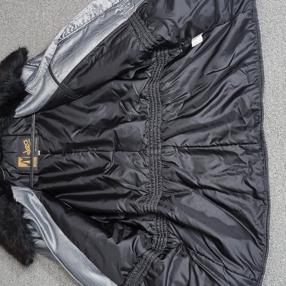 Vintage 80s SKEA PARIS/VAIL Metalic & Fur Ski Jacket Size 12 Made In Colorado - Picture 14 of 16